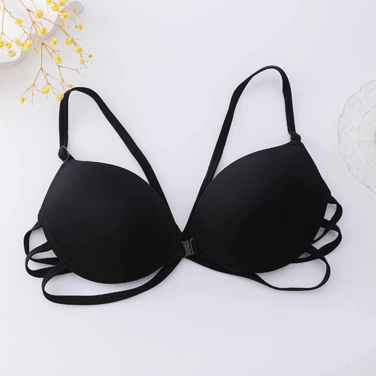 Women Bras Seamless Underwear Bra Push Up Bralette Wire Free Strap Brassiere Women\'S Wireless Lightly Lined Comfort Bra Everyday