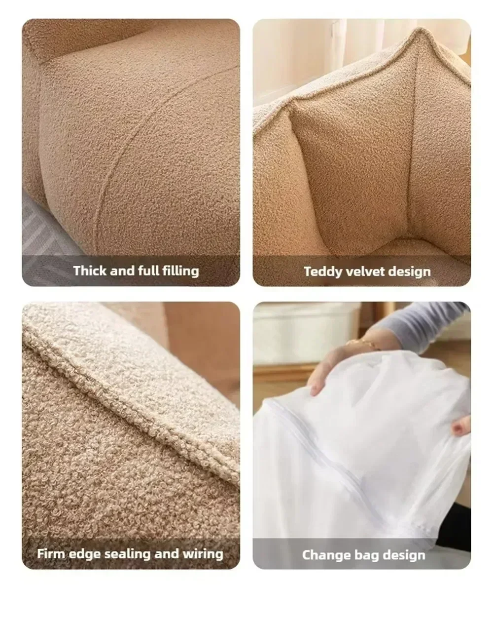 

Vacuum Compression Sofa Crushed Sponge Filling Double Lazy Sofa Sleeping and Lying Bedroom Balcony Tatami Removable and Washable