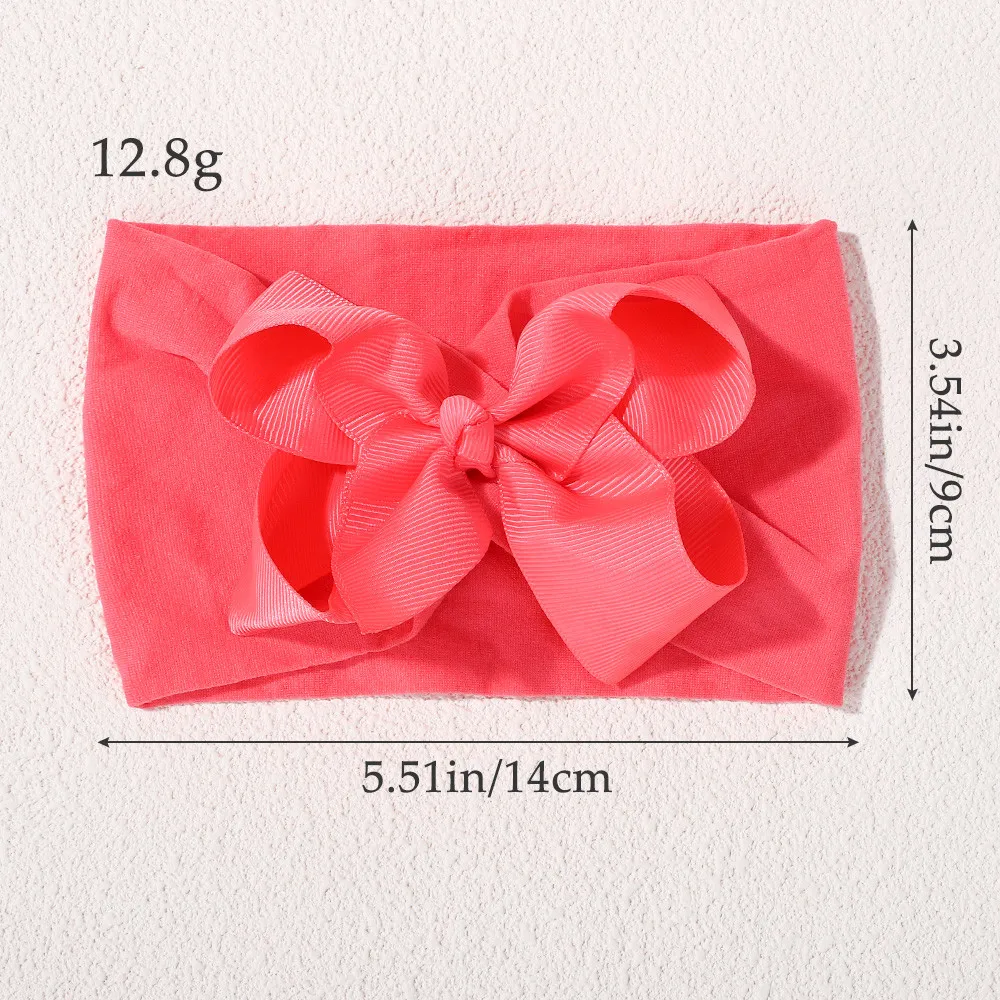 10 stücke Zufällige Farbe Nette Bogen Infant Baby Mädchen Stirnband Nylon Elastische Haarbänder Neugeborenen Haarband Headwear Turban Haar Zubehör