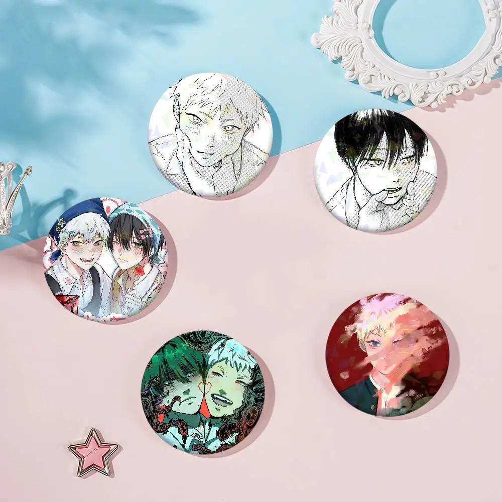 Anime S-Summer H-Hikaru Died Badge Set Glass Shine Brooches Lapel Backpack Costume Gifts Decoration Birthday