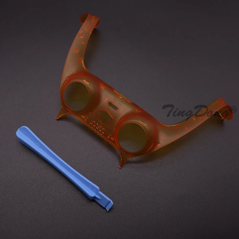 For PS5 Gamepad Handle Shell Cover Camouflage/Clear Matte Controller Joystick Handle Decoration Strip With Pry Bar