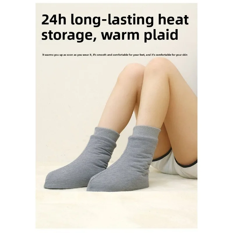 Picture 6: Xinjiang Cotton Thick Thermal Bed Socks Women Pregnant Postpartum Over 50 Winter Nightwear Soft Comfortable Warm Non Slip Warm