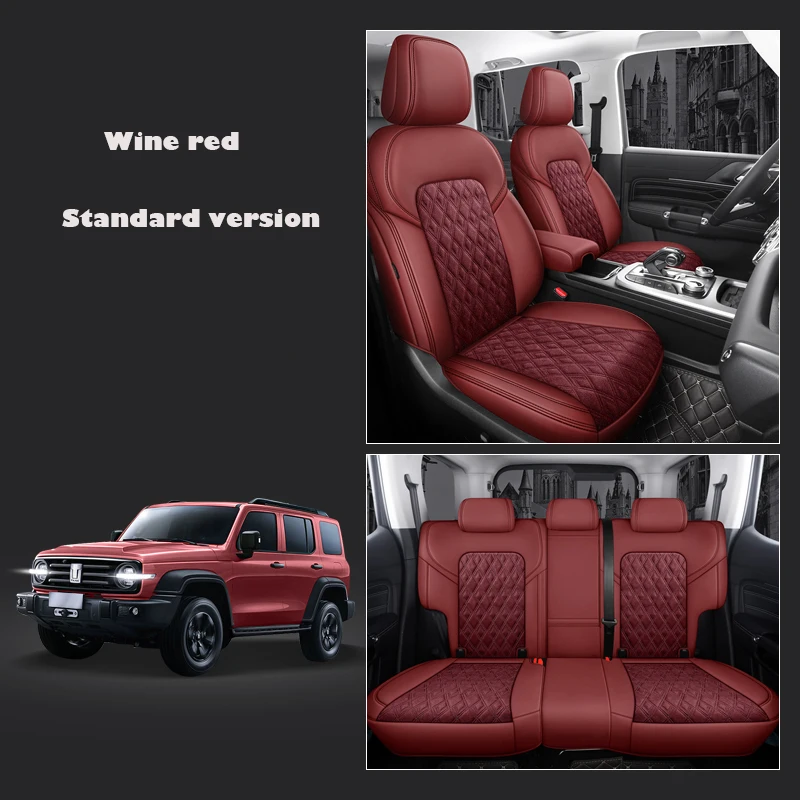 custom middle Alcantara Leather Mixed Car Seat Cover 5 seat For Jiangling Landwind X6 X5 X9 CV9 accesorios para auto cover