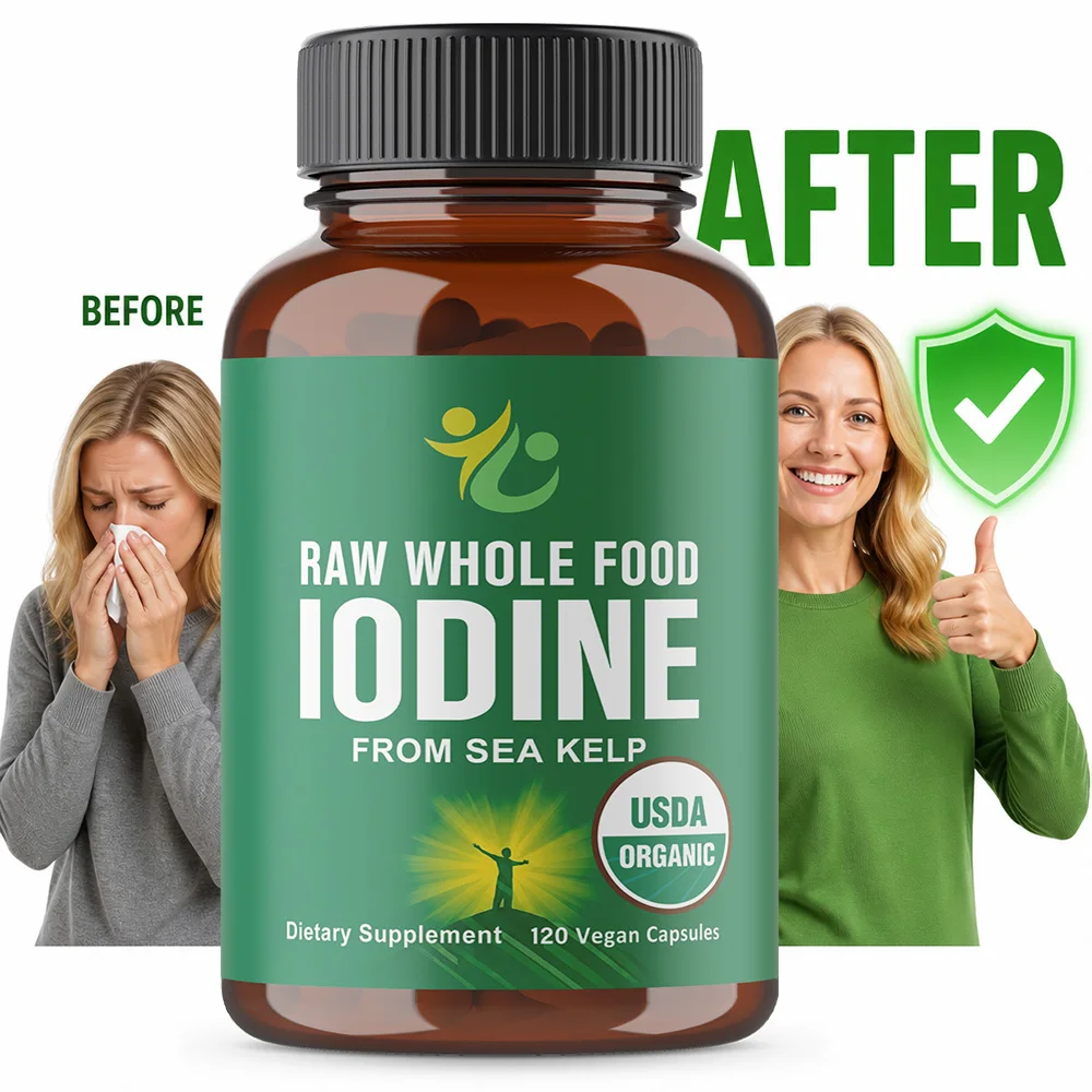 Thyroid Support for Women & Men, with Iodine | Supports Healthy Thyroid Function, Energy Production, Metabolism & Daily Wellness