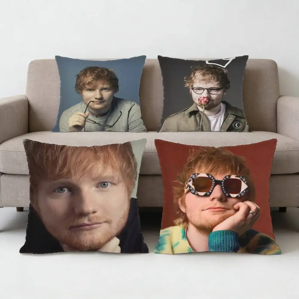 

The E-Ed-S-Sheeran Pillow Case Sofa Living Room Bedroom Headboard Backrest Cushion Square Cushion Nap Time