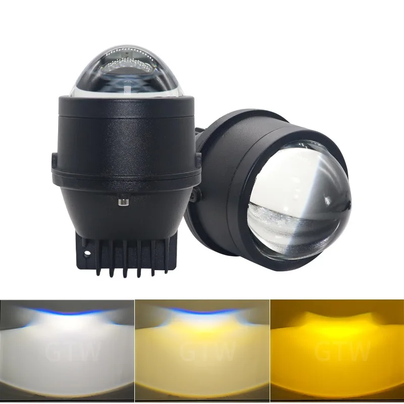 

Car Fog Lamp Retrofit 3 Inch Bi LED Projector Lens for Toyota Honda Valeo GM 12V 45W 3000K 6000K