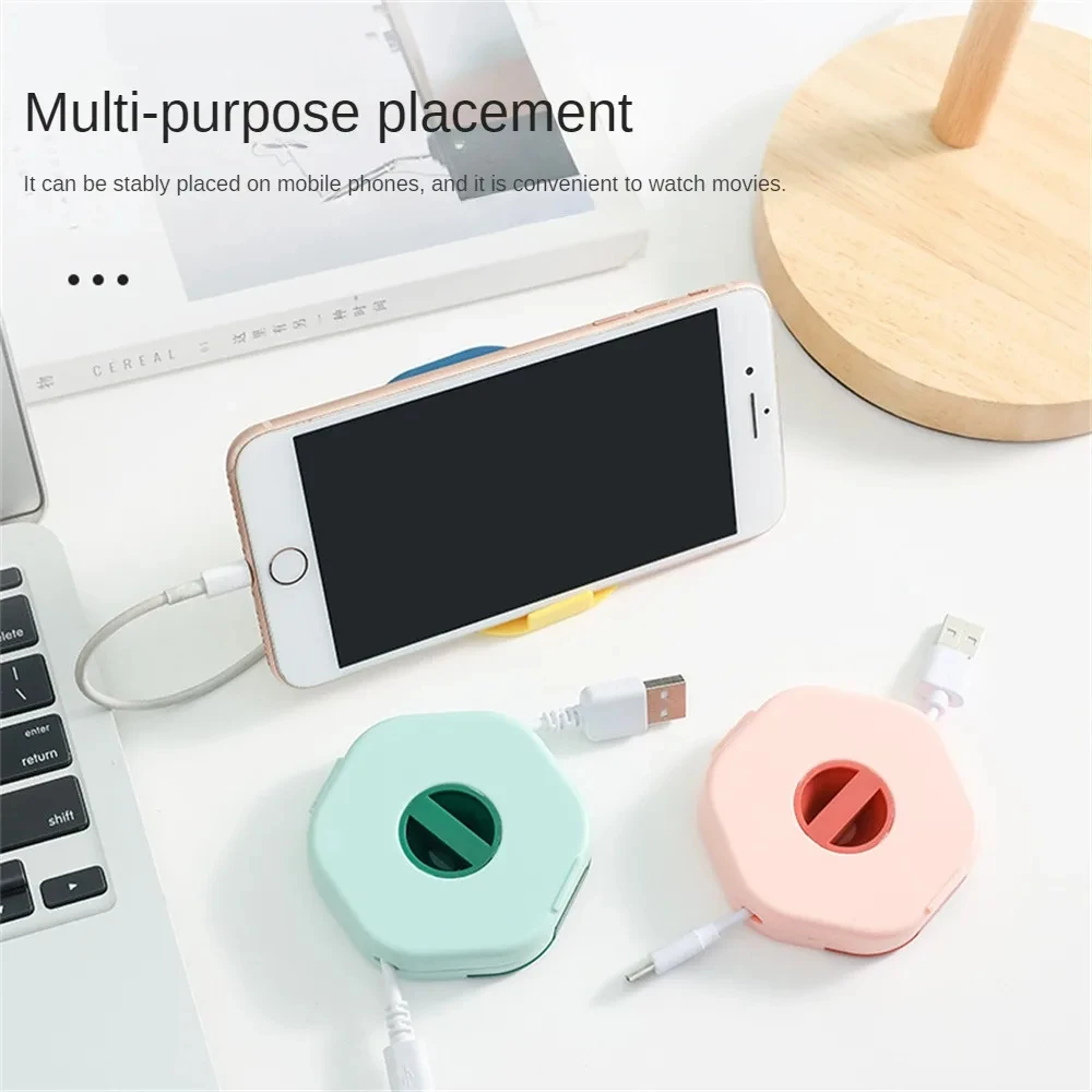 Data Cable Organizer Mobile Phone Charging Cable Winder management holder Bracket Portable Earphone Storage Box cable clearance