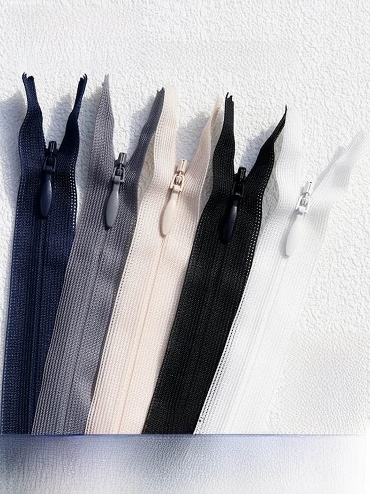 

Invisible YKK Zipper 2060cm Nylon for Dr Pants Pillow Bla Invisible Zipper for Clothing And Home Textiles