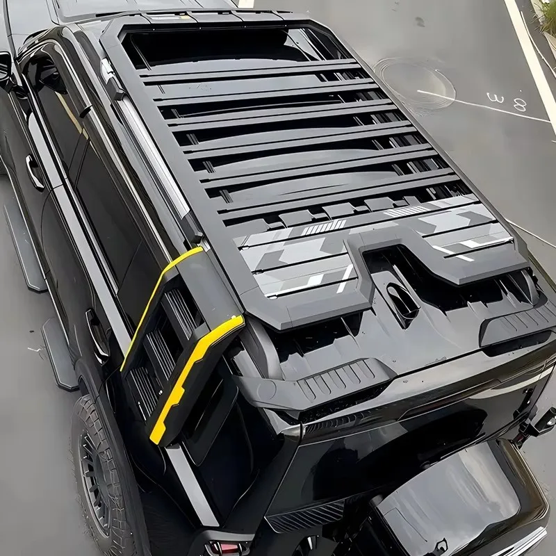 Aluminum Alloy Car Roof Cargo Luggage Rack Baskets Side Ladder Side Box for T-ROC 2018-2023 2024+