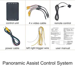 DIYKIT 4 sposoby przełączania skrzynka sterownicza wideo konwerter kanałów dla 360 ° samochodowy System panoramiczny aparat tylna przednia kamera cofania lewego prawego