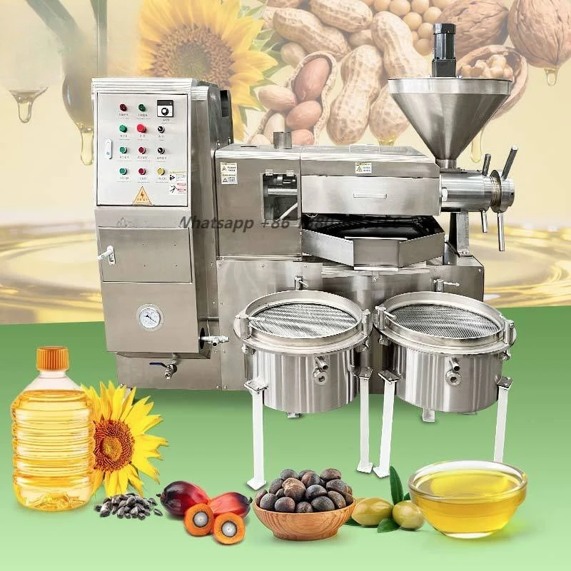 Sunflower Coconut Mustard 1-2t/H 3 T/H Palm Cooking Oil Extraction Make Process Press Presser Machine Plant