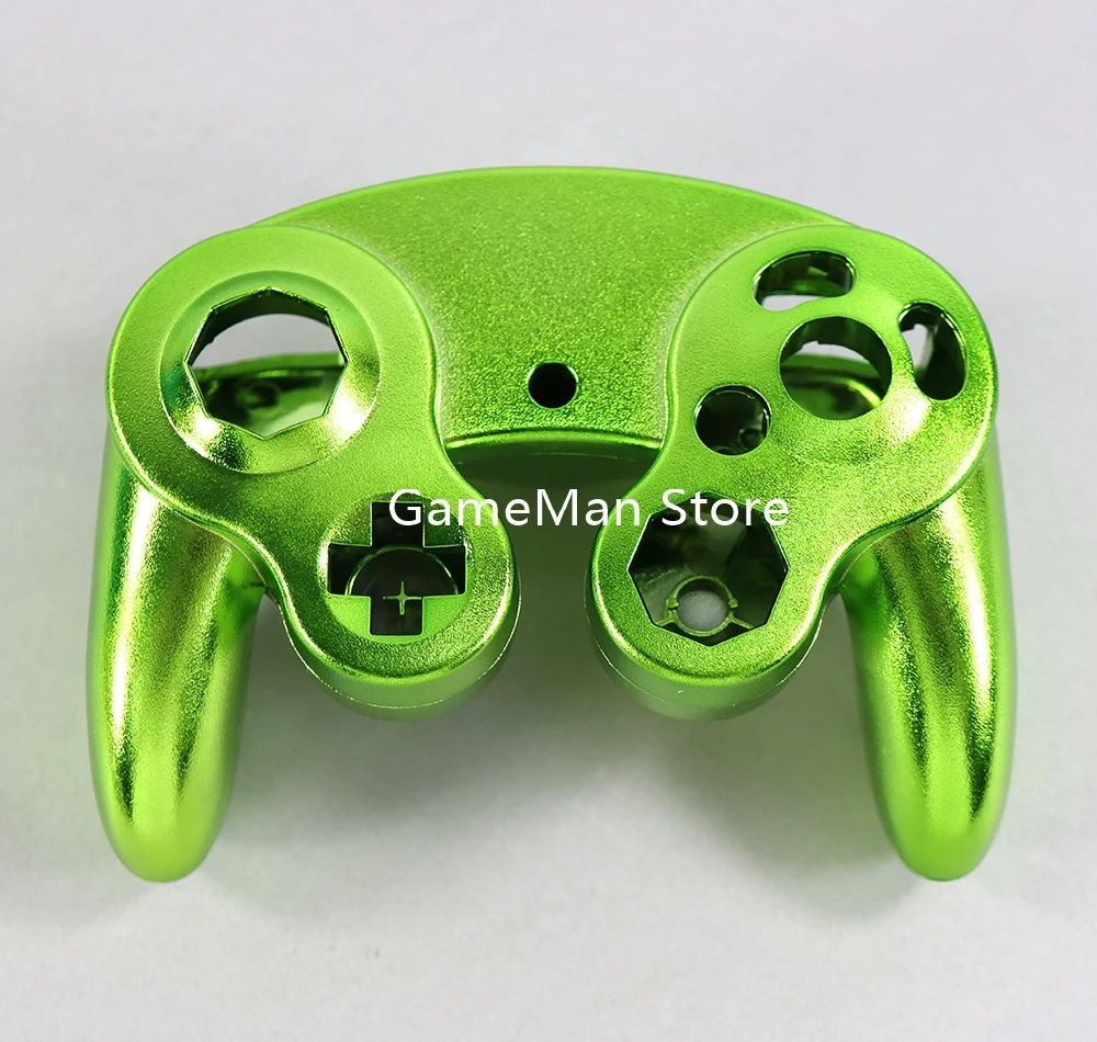 1 مجموعة لنينتندو NGC Gamecube تحكم الإسكان غطاء مطلي الكهربائي شل مقبض حالة الألعاب مقبض واقية