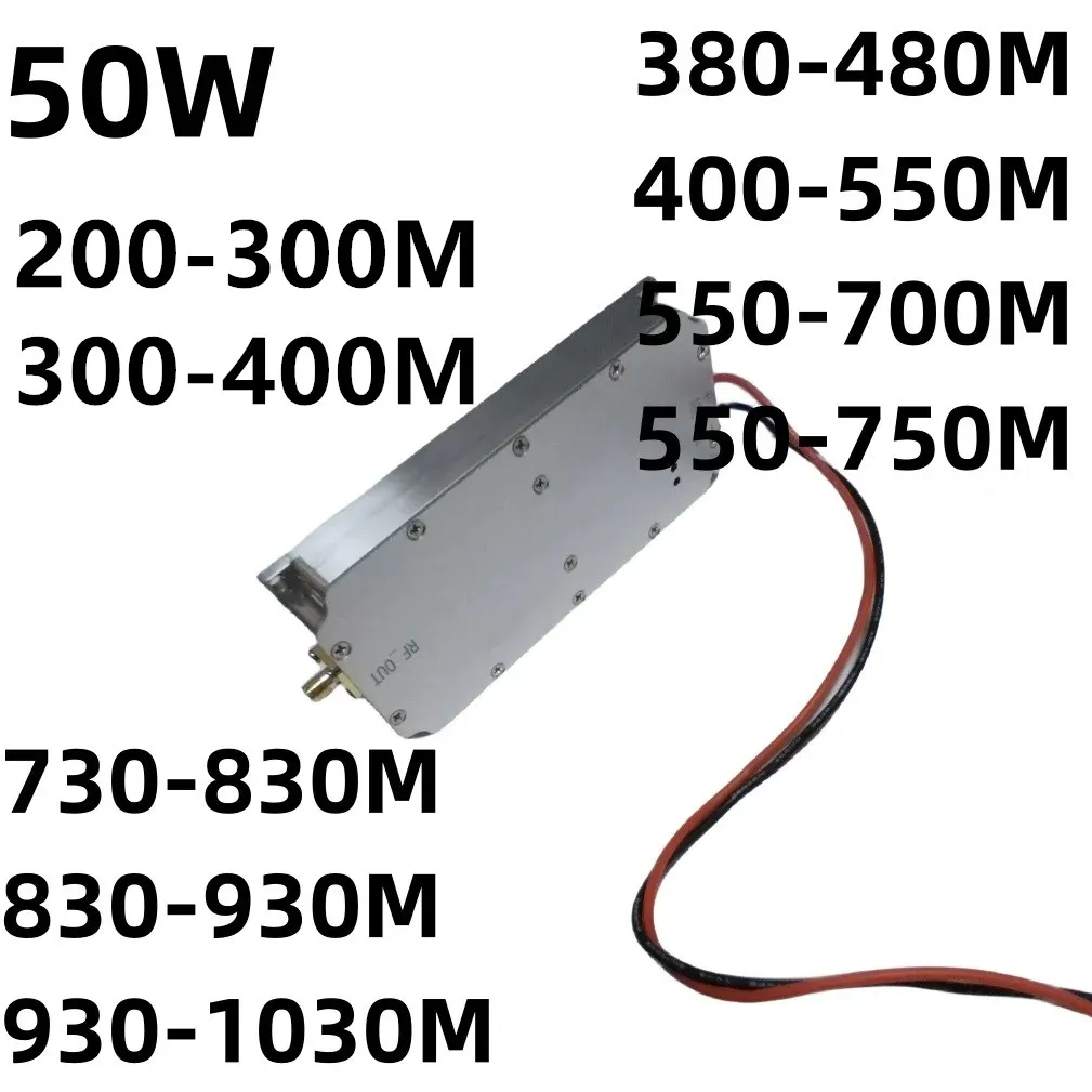 เครื่องกำเนิดเสียงโมดูล50W380-480MHZ400-550MHZ550-700MHZ730-830MHZ830-930MHZ930-1030MHZ550-750MHZMHZAMPLIFIER