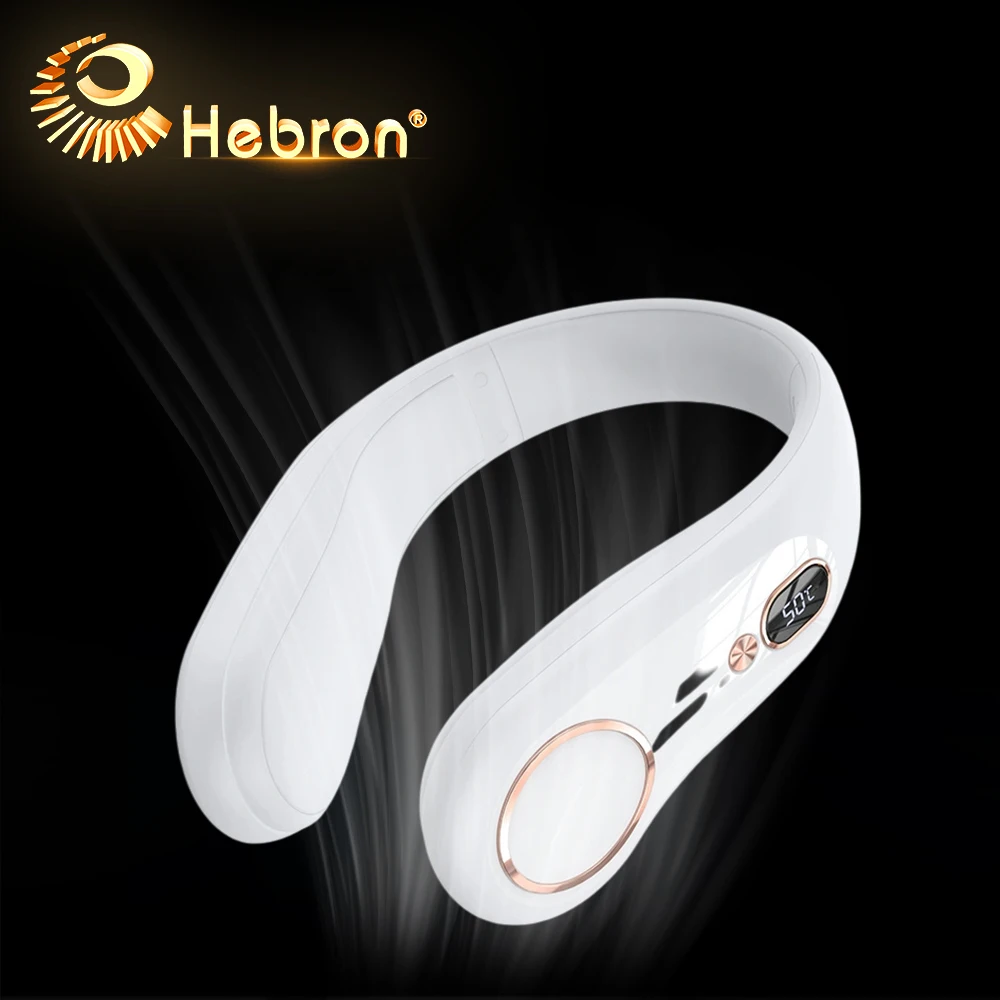 

HEBRON New Products Portable Wearable Neck Heater Mini USB Rechargeable Heater Fan Cordless Personal Neck Warmer For Cold Fan