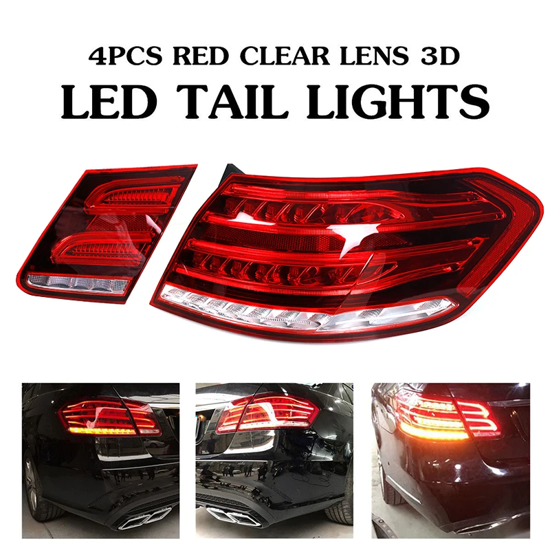 For Mercedes-Benz E Class W212 E200 E240 E260 E280 E300 2014 2015 2016 Red Rear Car LED Tail Light Brake Light 2129060403