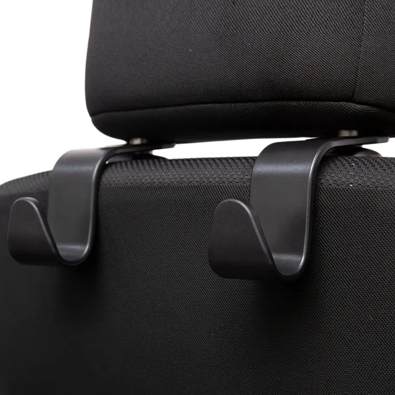 1/2/4Pcs Car Seat Back Hooks Headrest Hanger Clips Durable Trunk Organizer for Handbag Purse Vehicle Storage Accessories