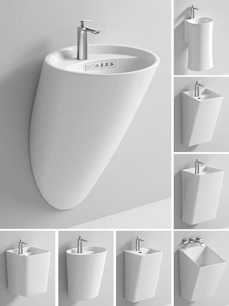 LMM wall-mounted wash basin ceramic wash basin household bathroom wash table