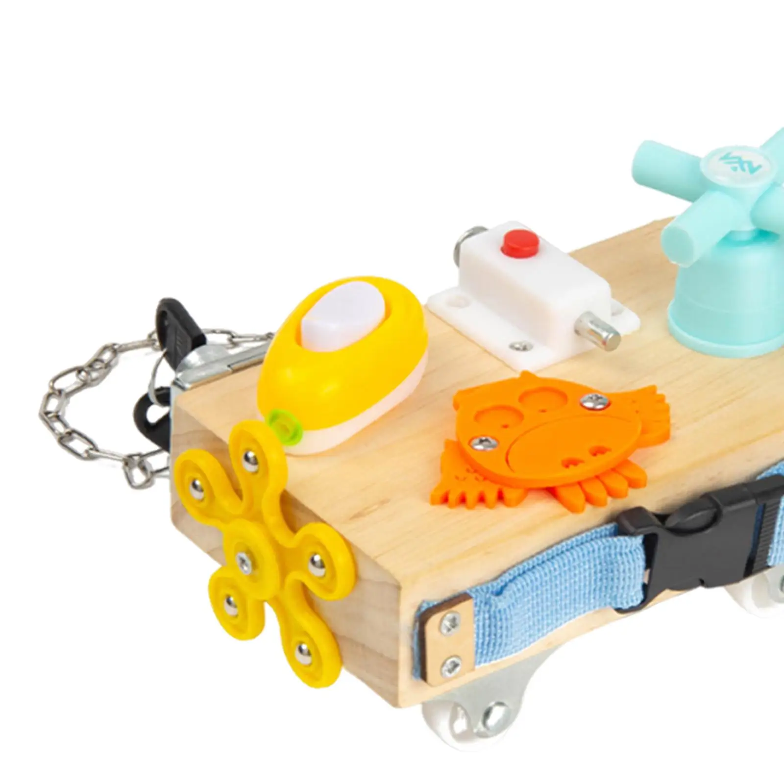 Placa de madeira ocupada viagem brinquedo sensorial aprendizagem educacional leve fidget multifuncional placa sensorial