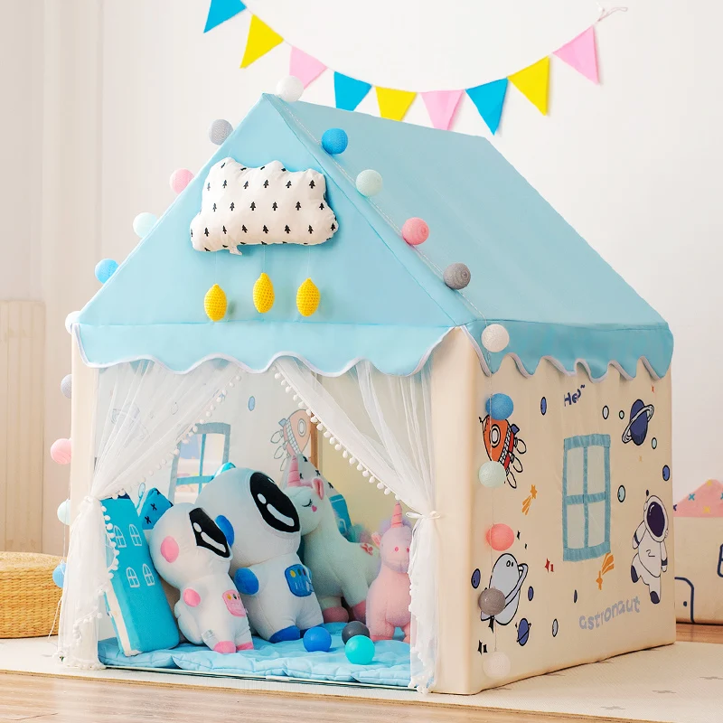 

Ins children tent indoor play house princess girl dream small house castle toy house bed artifact