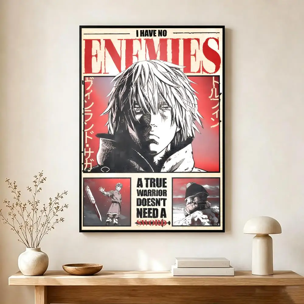 Gritty Anime V-Vinland Saga Poster Wall Art Print Decorative Mural Home Decor Gift Unframed