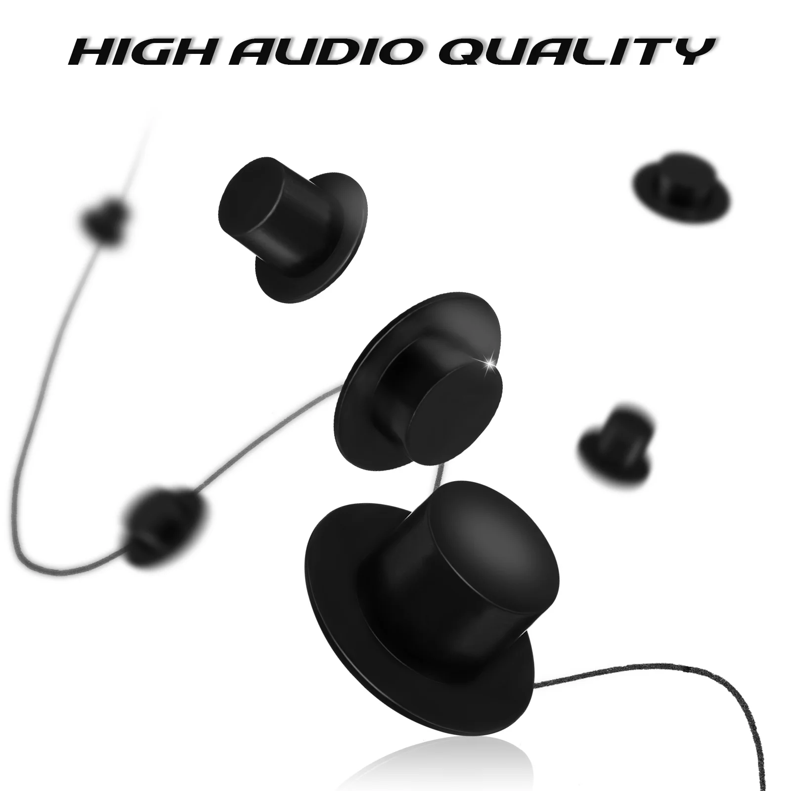 

60 Pcs Brim Christmas Decorations Mini Snowman Hats for Crafts Decorative Black