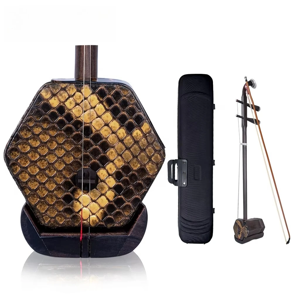 Advanced Erhu Performers Master Aged Rosewood Erhu 2 String Chinese Fiddle Handmade Chinese National Musical Instruments
