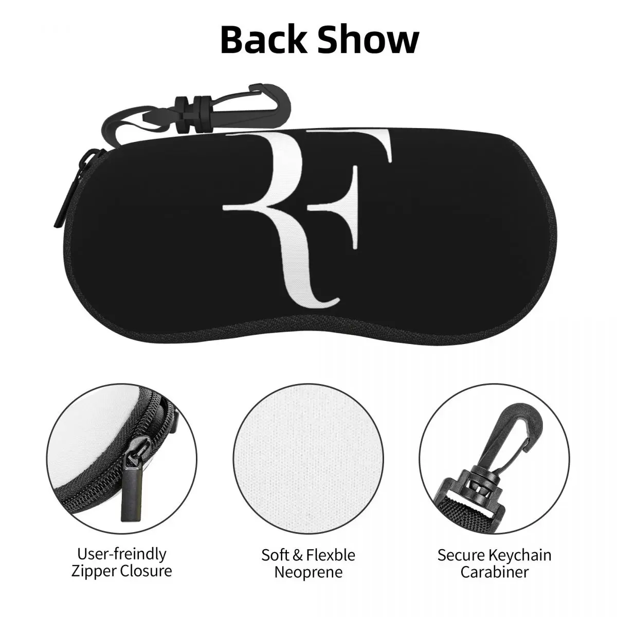 로저 페더러 쉘 안경 케이스 보호용 선글라스 박스 여성 남성 소프트 안경 가방 파우치