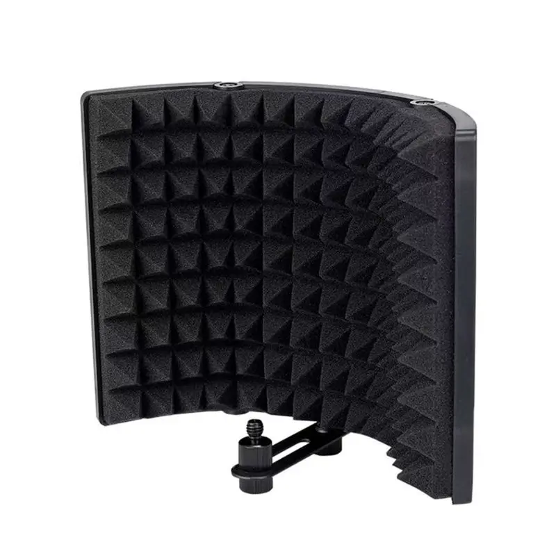 A98Z GAZ-300P Portable Vocal Booth Ambient Reflection Filter Sound-Absorbing Foam Mic Isolation Shield Mic Soundproof Screen