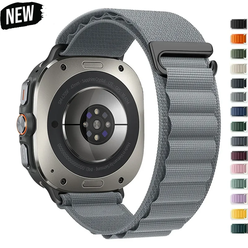 Sportarmband für Samsung Galaxy Watch Ultra 2 Nylon-Armband für Galaxy Watch Ultra 2025/2024 47mm Armband-Zubehör