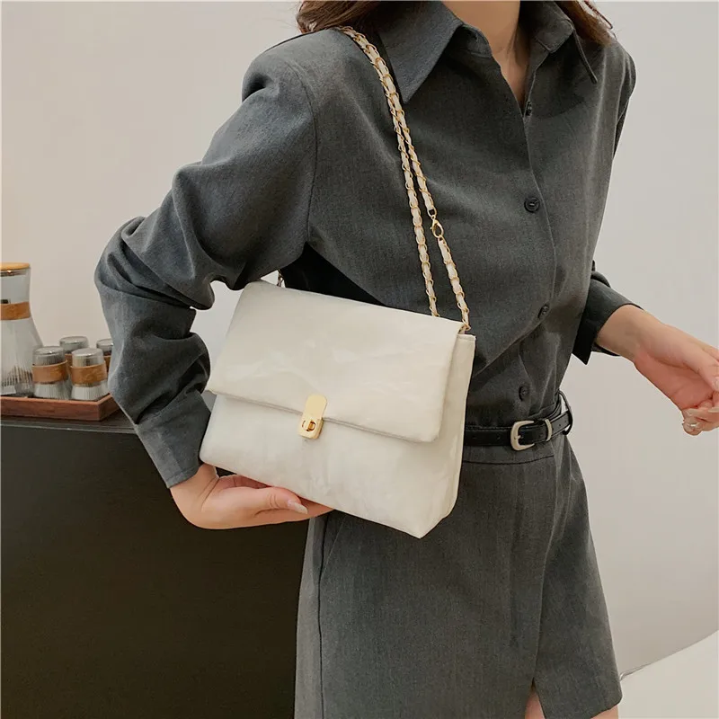 

High Quality PU Leather Handbag Purse Women's Bag Solid Color Shoulder Crossbody Bags Lady Messenger Small Tote for Women Girls