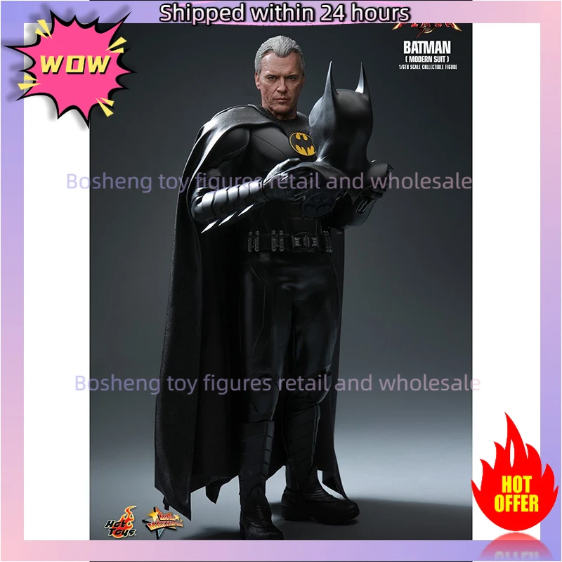 Original Hot Toys MMS712 1/6 The Flash's Batman Modern Suit In Stock Anime Action Collection Figures Model Toys