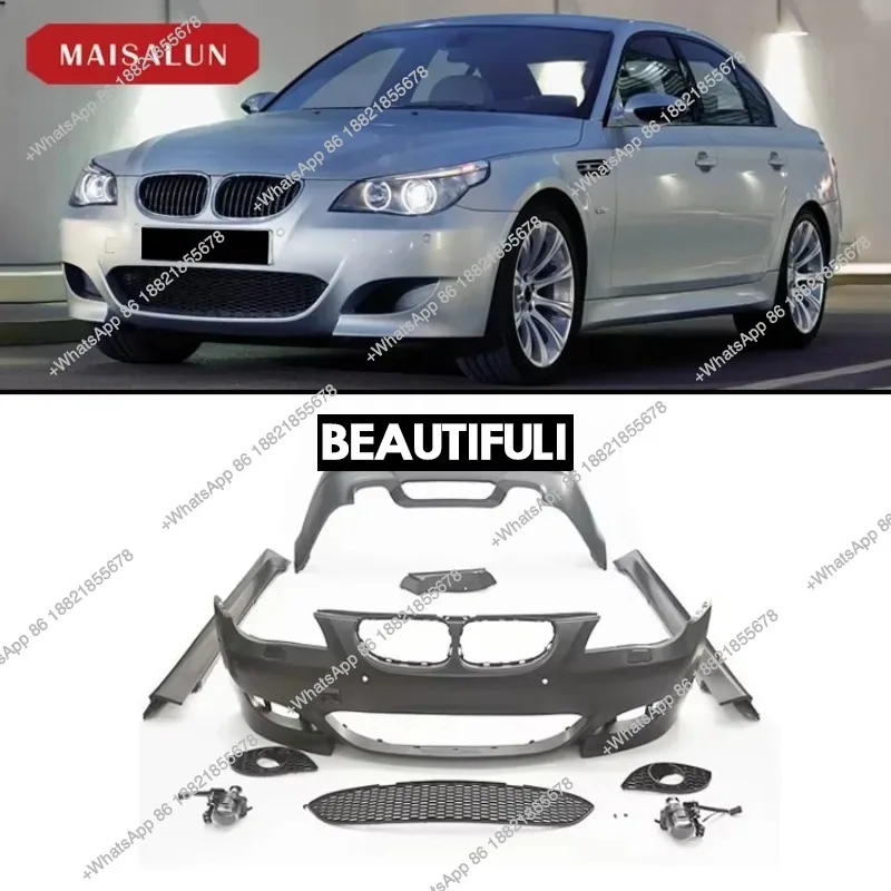 

ZAIQU jiuzhou Auto Hot Sales M5 Style Body Kits для 5 серии E60 Передний и задний автомобильный бампер Боковые юбки PP Материал BodyKit
