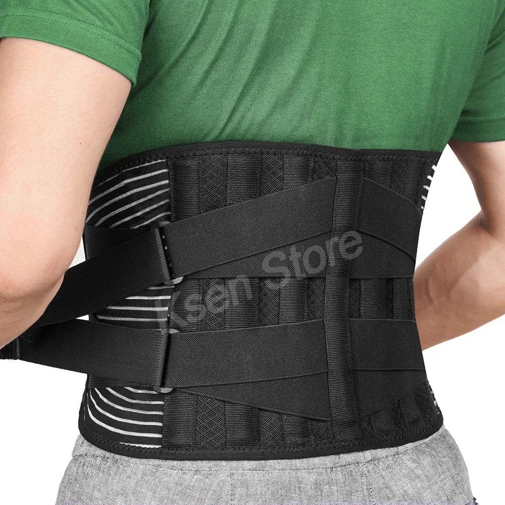 Lumbar Back Belt Waist Support Lumbar Pad Back Orthopedic Corset for Men Women Waist Protector Belt Waist Trainer Spine Support