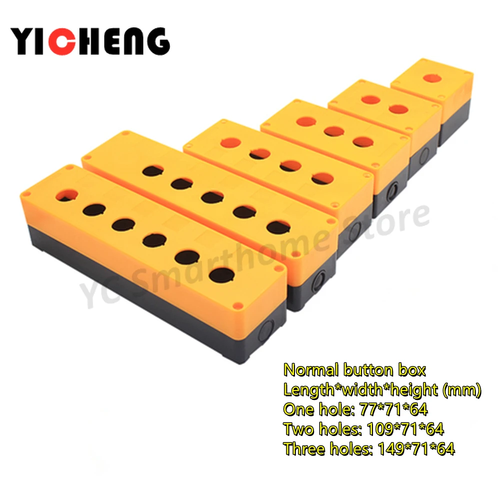1 قطعة ثقب واحد مقاوم للماء زر صندوق التبديل صندوق التحكم التبديل كاسيت/تصاعد ثقب 22 مللي متر #3