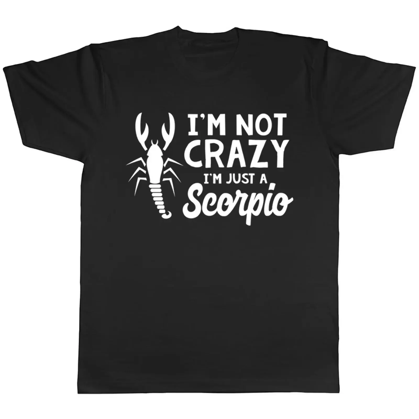 Camiseta Unissex Vintage Skorpion Lavada Casual Estilosa Streetwear Versátil Macia - Não Sou Louco, Só Sou Homem/Mulher