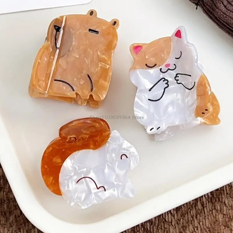 세련된 발렌타인 데이 헤어 바렛 독특한 새끼 고양이 클램프 헤어 핀 헤어 클립 세련된 헤어 액세서리 캐주얼 사용