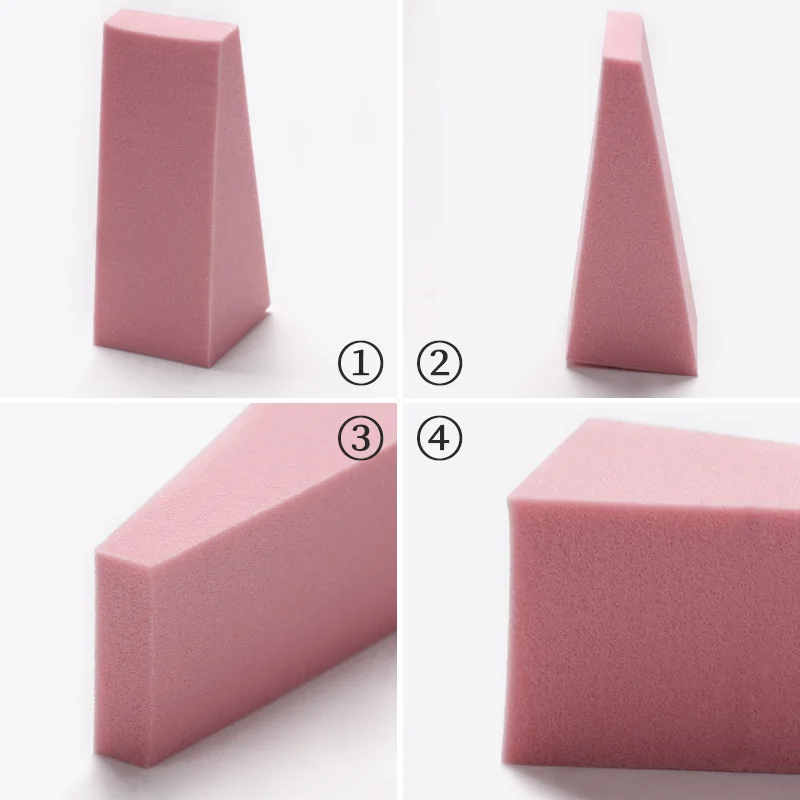 Spugna per trucco color caramello da 8 pezzi per manicure per nail art, strumenti cosmetici per soffio correttore per fondotinta viso