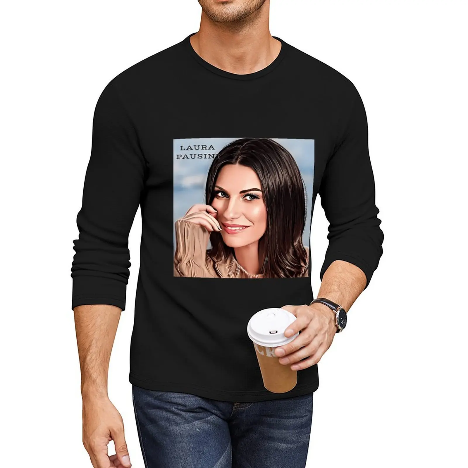 LAURA PAUSINI Long T-Shirt custom t shirts design your own mens white t shirts