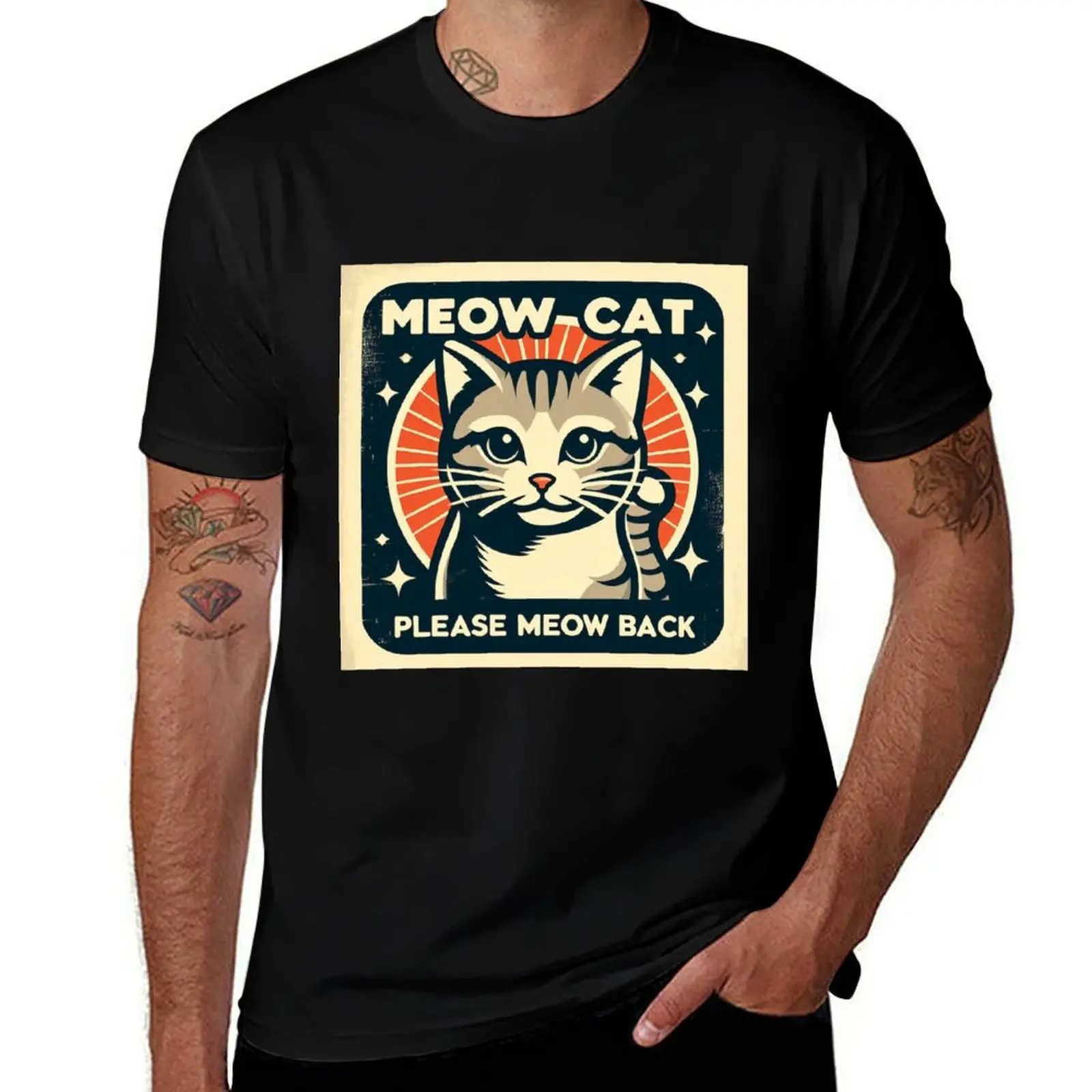 meow cat please meow back baby lasagna eurovision 2024 croatia T-Shirt Dry Fit Running Short Sleeve Top T-Shirt