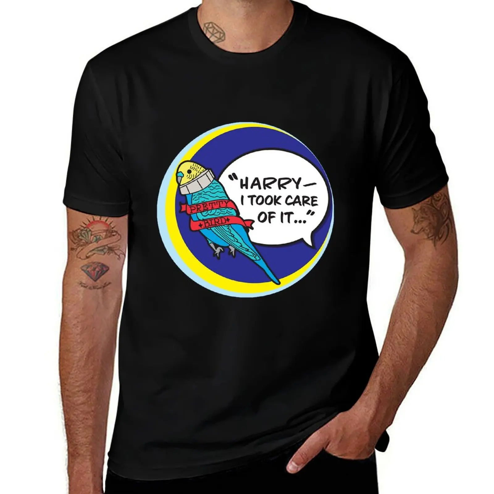 

Pretty Bird - Harry, I took care of it T-Shirt summer 2025 plus size clothes blanks football t shirt plain t shirts men