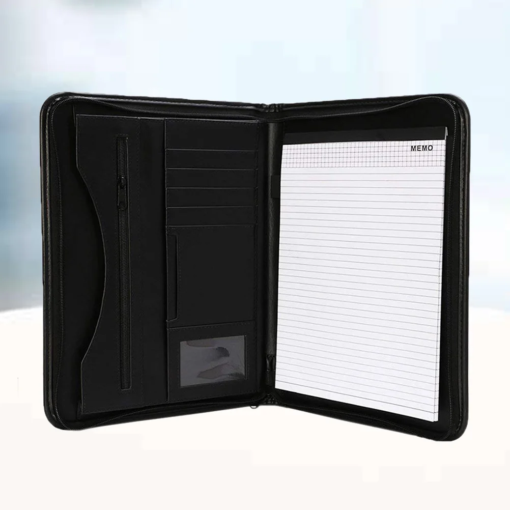 

A4 Folder Conference Report Business Customized Storage Bag for Office Zipper Manager Data File