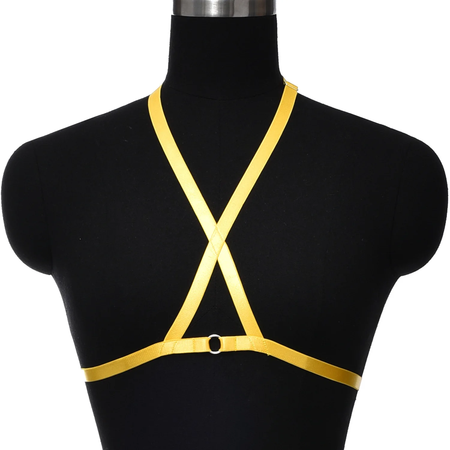 

Binding Sexy Women Cage Bondage Lingerie New Fashion Pastel Goth Garter Belt Gothic Body Harness Bra Rave Wear