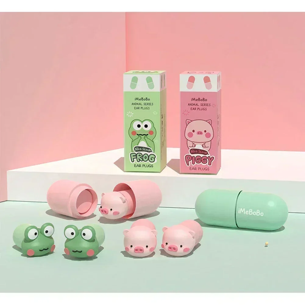 Tapones para los oídos insonorizados tapones para los oídos para dormir reducción de ruido rojo pequeño para dormir especial silencioso suave lento rebote tapones para los oídos antironquidos