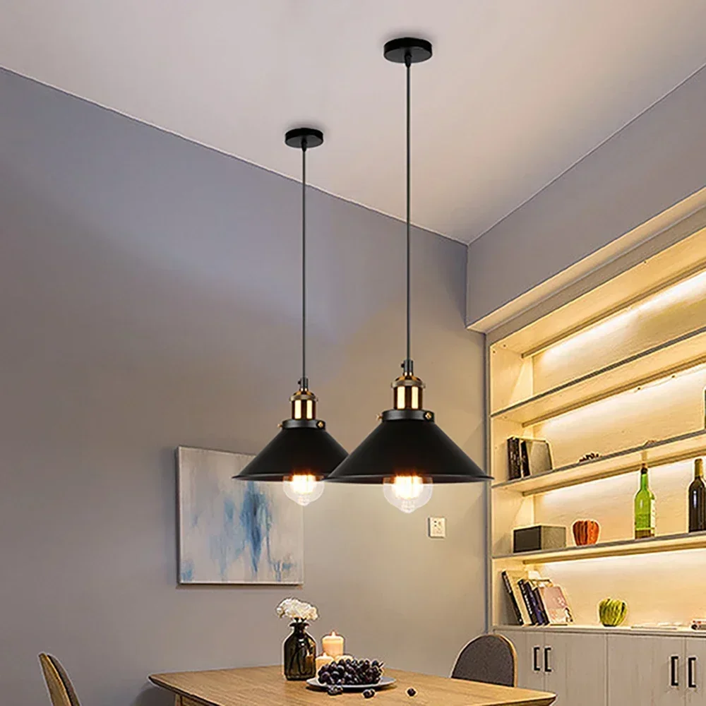 

DINDALLED Vintage Pendant Lamp Chandelier for Living Room Dining Room Bedroom Lamp Home Fixture E27 Lighting Hanging Lamp