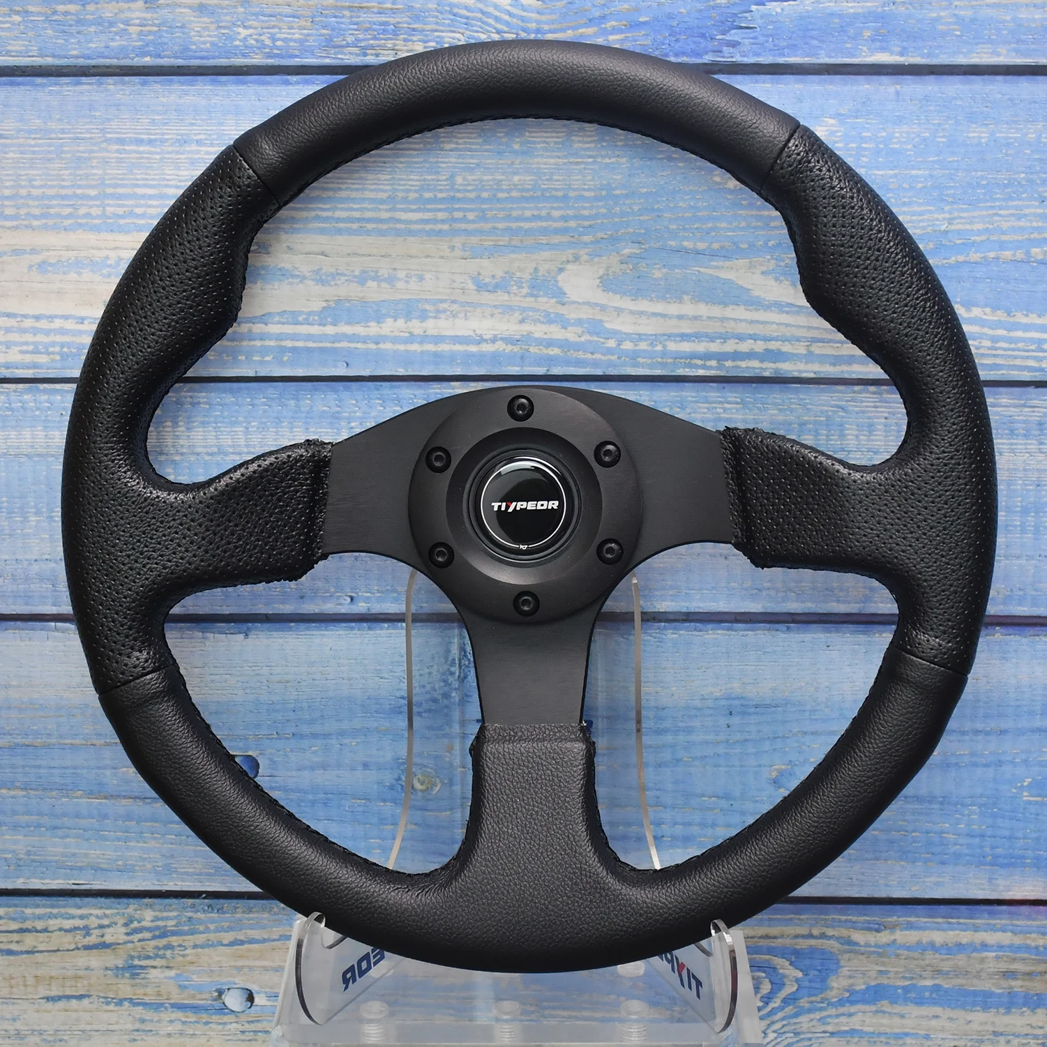 

Черный универсальный автомобильный руль TIYPEOR диаметром 330 мм, индивидуальный гоночный стиль для автомобилей