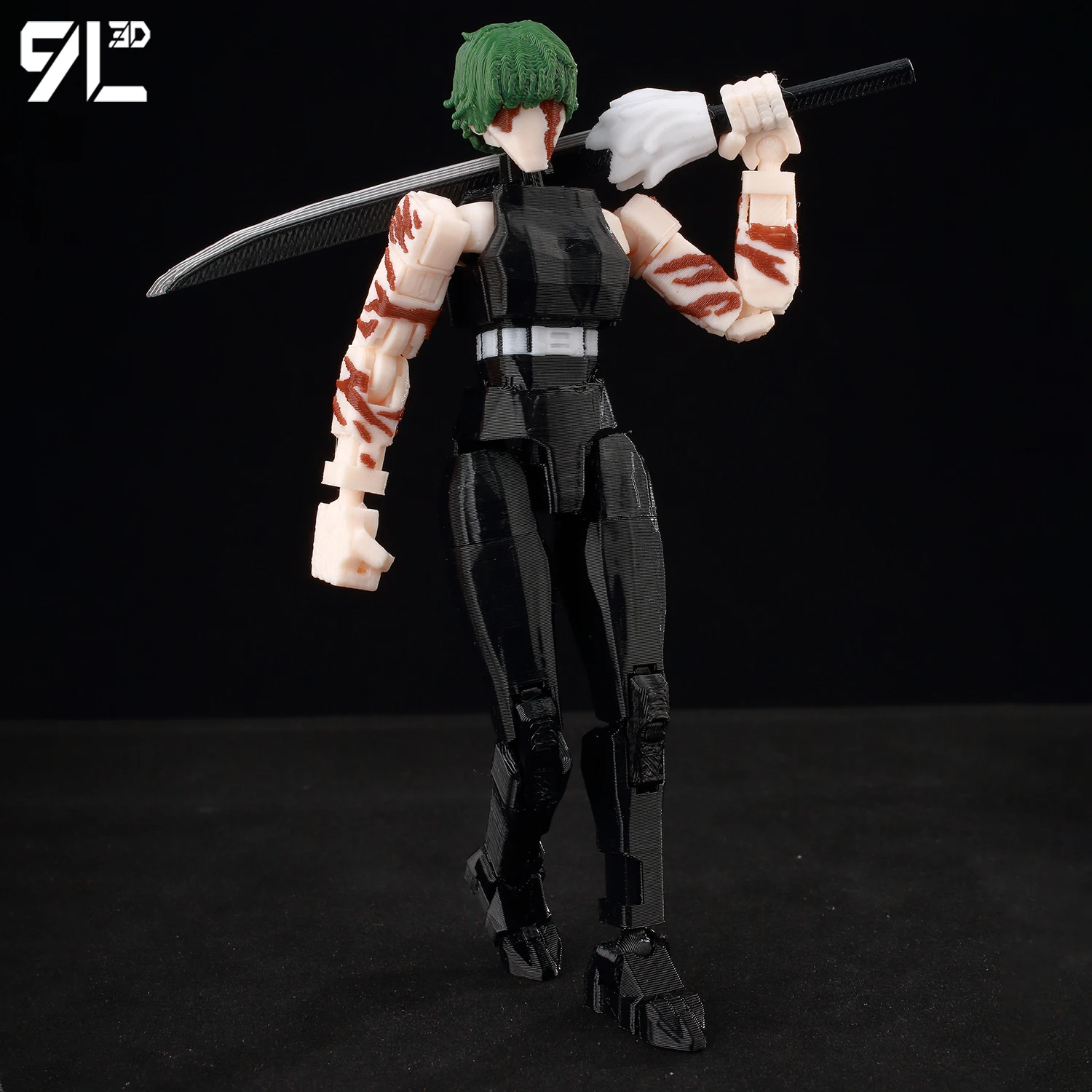 9L3D Lucky13 Ganzkörper beweglicher Roboter DIY Montagespielzeug Eltern-Kind-Spiele ​   Multi-Gelenk-Actionfigur Jujutsu Line Sukuna