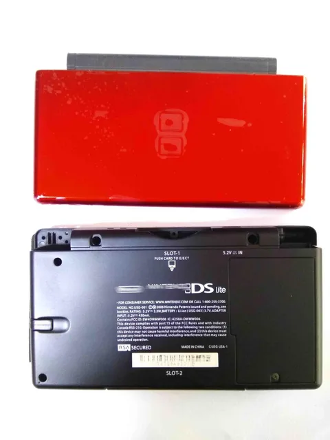 Nintendo DS Lite on sale in Red/Black