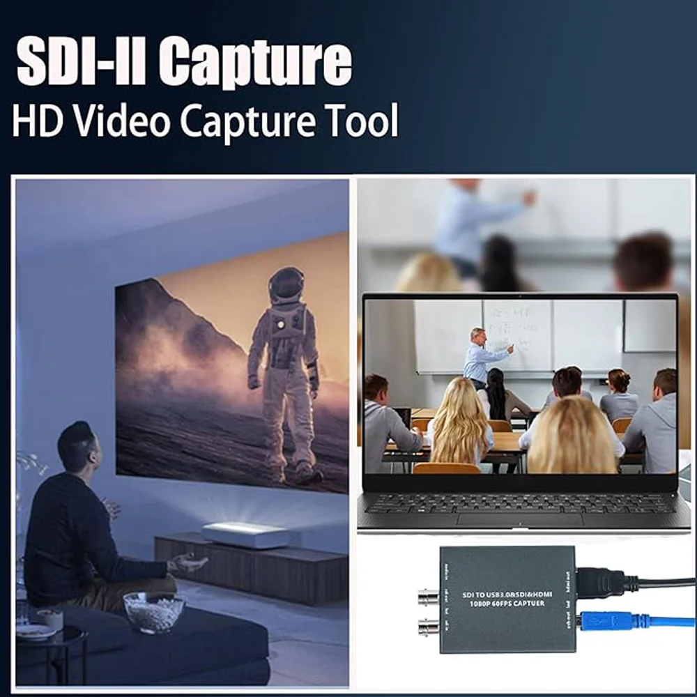 SDI HDMI scheda di acquisizione a doppia uscita SDI a USB3.0 acquisizione Audio Video HDMI / SDI Loopout HD 1080P Live Streaming Grabber Converter