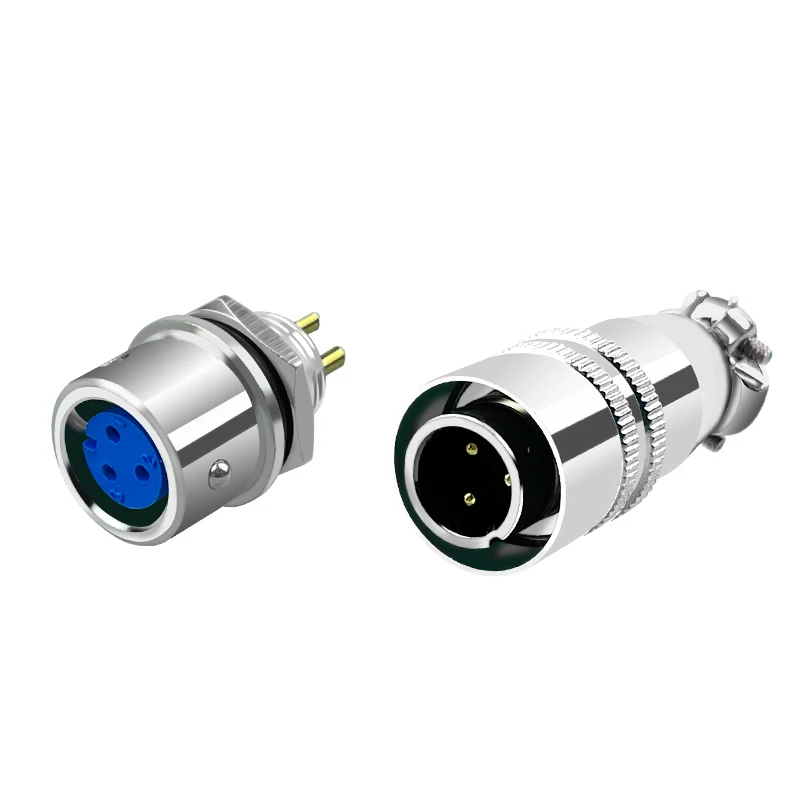 5/10 Sets XS8/10/12-2/3/4/5/6/7 Pin Aviation Male And Female Plug Socket Butt Joint Fixed Waterproof Connector