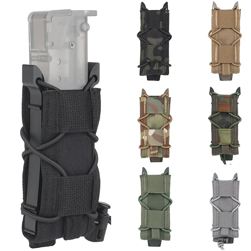 

Tactical Molle 9mm Magazine Pouch for Glock 17 19 M9 Universal Nylon Pistol Mag Bag Holster Case Flashlight Knife Pouch Tool Bag